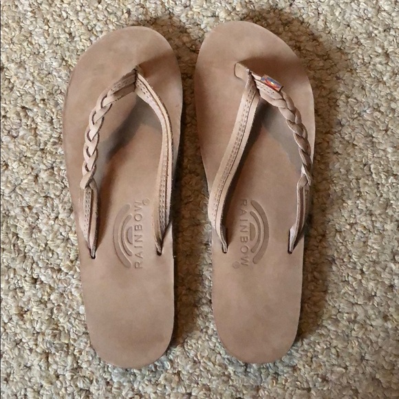 Rainbow Shoes - rainbow flip flops